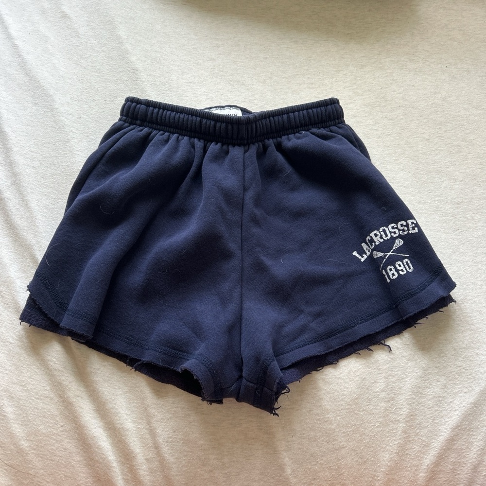 Women's Navy Sweat Shorts